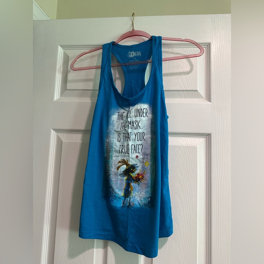 The Legend of Zelda Majora’s Mask Skull Kid Women’s Small Racer Back Tank Top